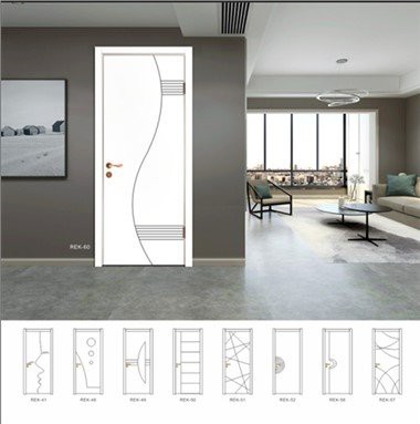 Waterproof Eco-Friendly Interior Wood Plastic Composite WPC Door