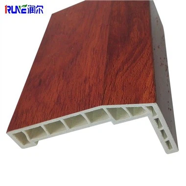 Eco-Friendly WPC Wood Polymer Composite Architrave for Door Profile